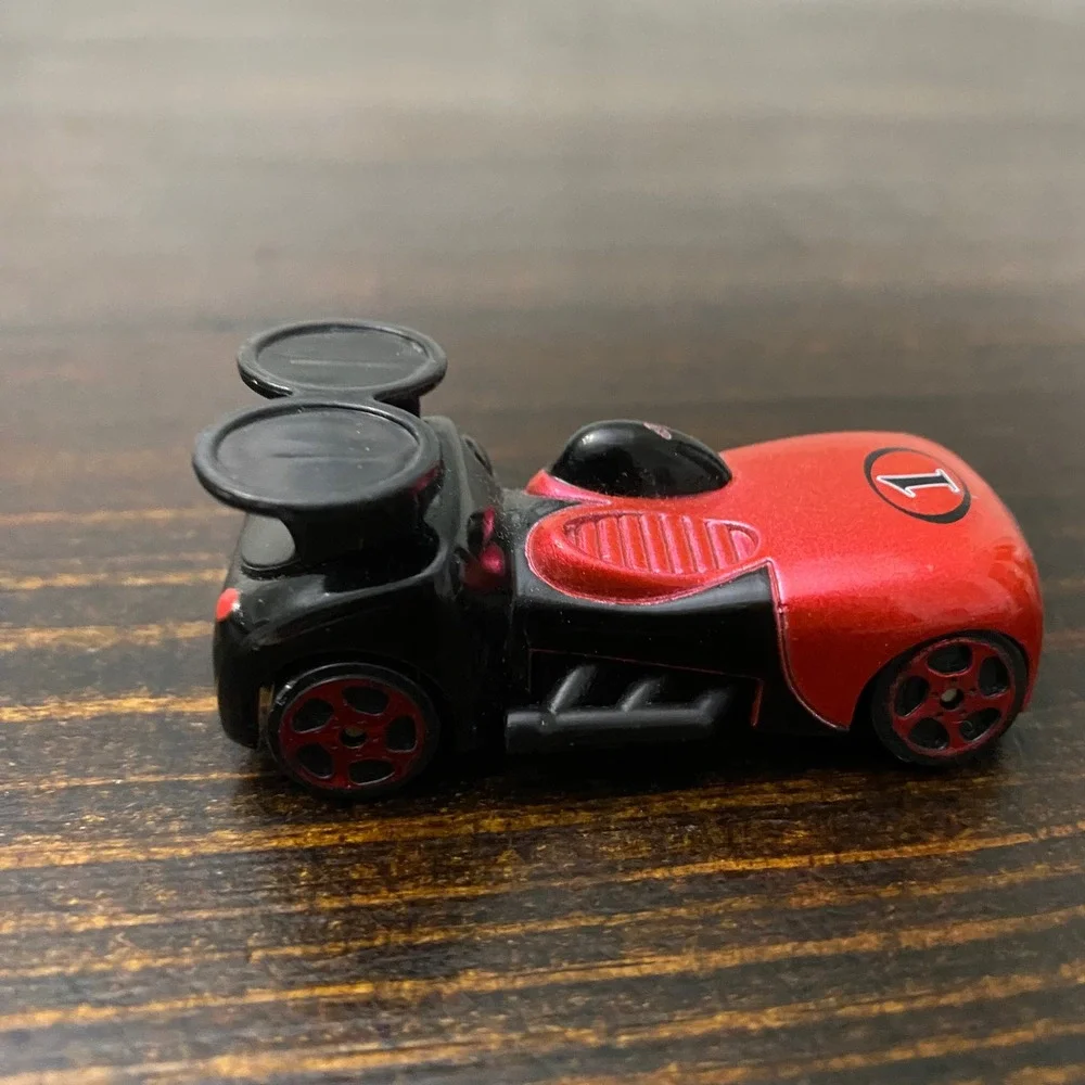 Disney Mickey Mouse Roadster Racers Red Black Die-Cast Toy Car‎ Number 1